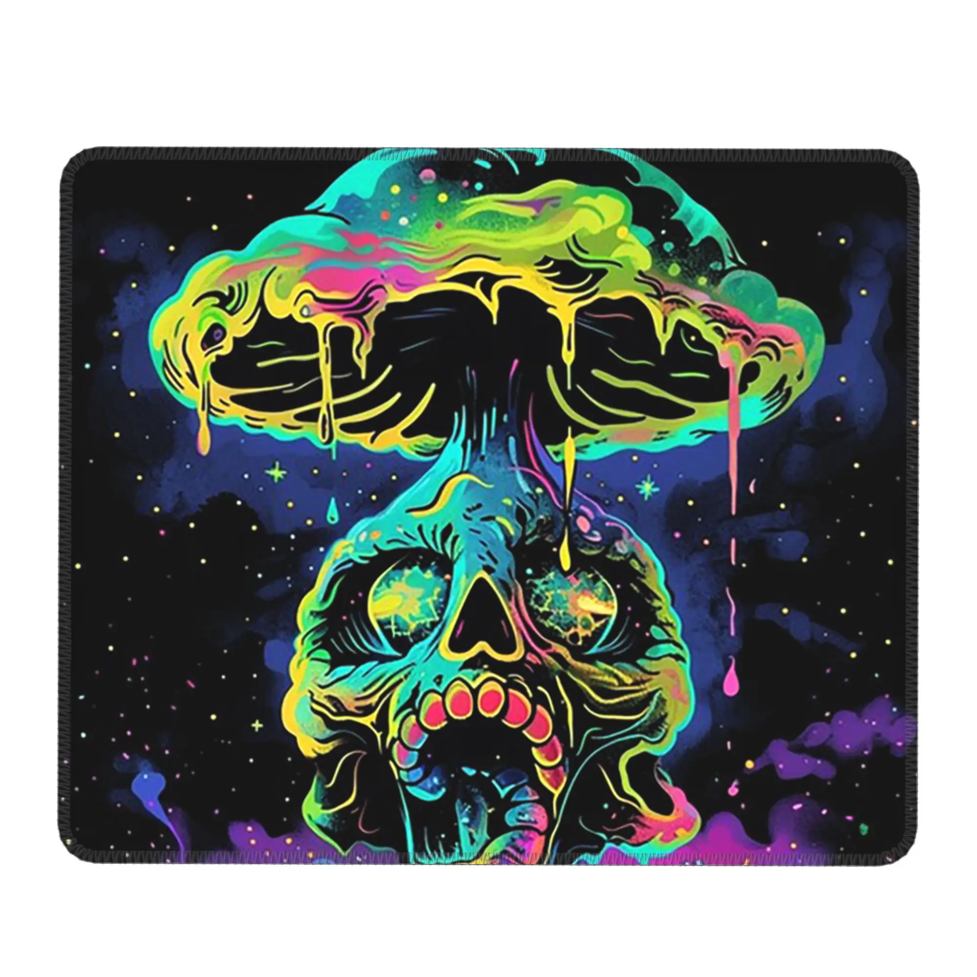 Strange Mushrooms And Skull Magic Mouse Pad Computer Keyboard Mouse Mat Gaming PC Laptop Desk Mat Office Table Mats