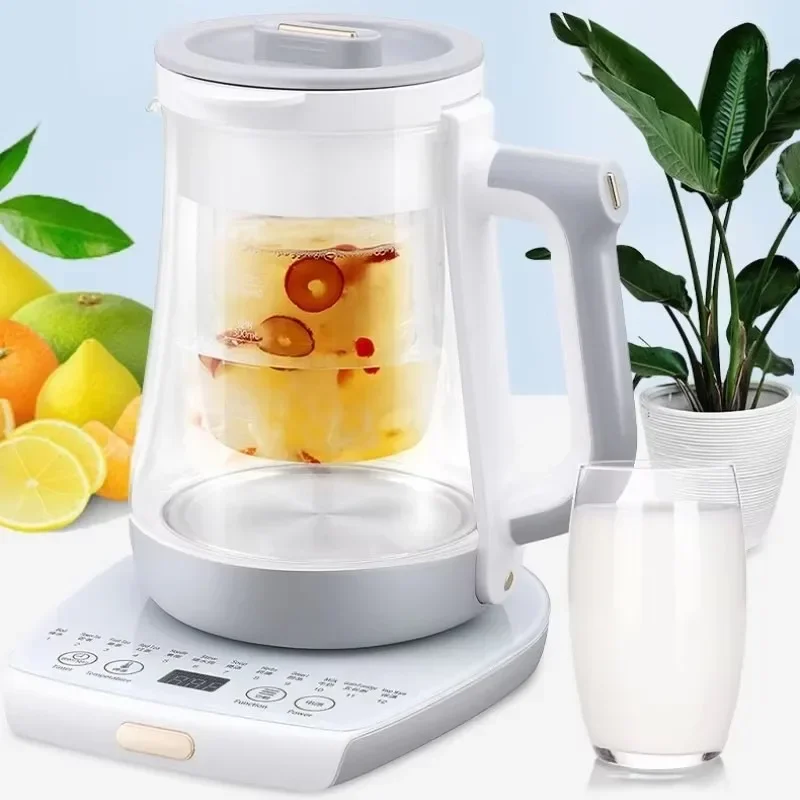 

1.8L Electric Kettle Multifunctional Kettle Boiler Health Flower Teapot Coffee Pot Steel Glass Boiler Hot Water Heater Kettle