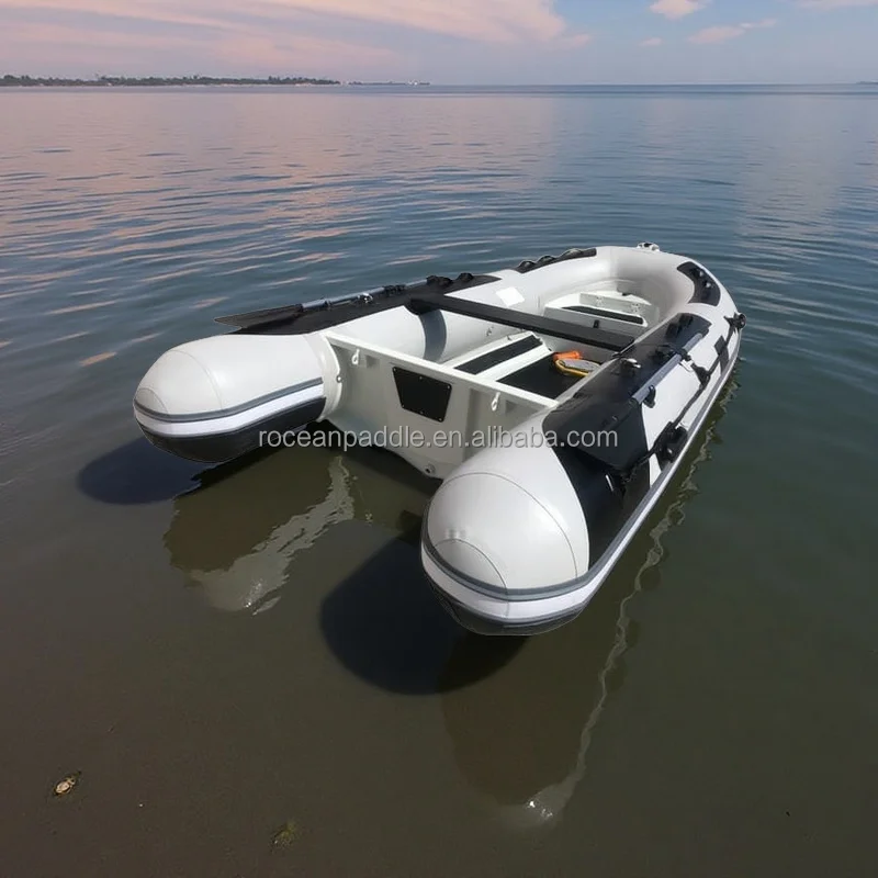 

China Supplies Small Fishing Dinghy 3.6m 3.9m 4.2m 4.8m Rigid Fiberglass Aluminum Hull Inflatable Rib Hypalon Boat With CE