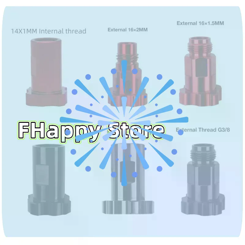 [MA]Quick Connector Spray  Adapter M16x1.5 Red & Black G3/8 External M16x2 Red Internal Airbrush Adapter Disposable Paint Cup