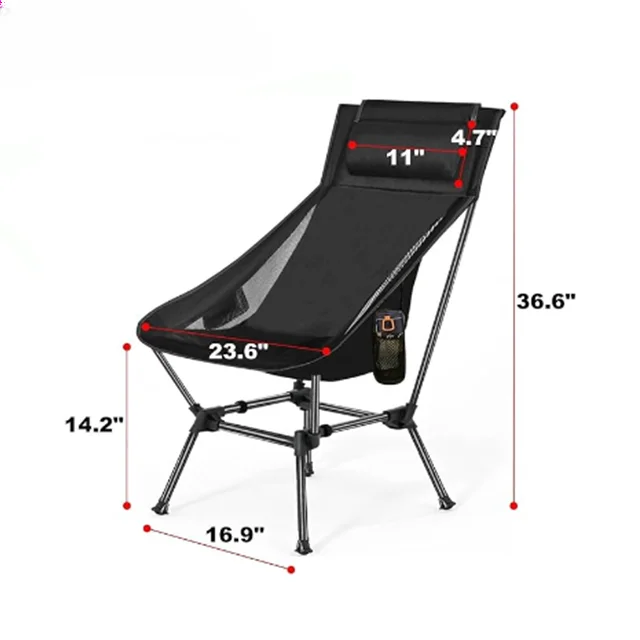 Hot selling and Hot selling Adjustable High Back Moon Chair Folding Camping Chair Fishing Chair