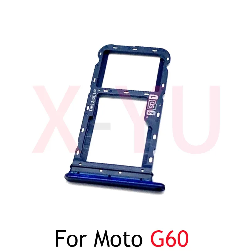 Untuk Motorola Moto G60 G60S G04 G14 G24 G34 G84 G85 tempat kartu SIM daya Slot pegangan adaptor suku cadang perbaikan pengganti