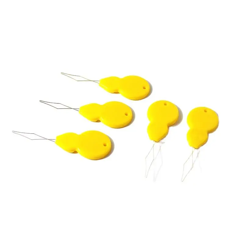 5pcs Needle Threader Stitch Insertion Tool for Sewing Machine Plastic Wire Loop Needles Needleswork Threader Sewing Tools