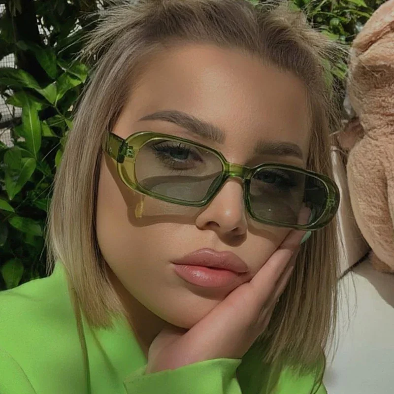 Retro Square Sunglasses Women Men Fashion Vintage Sun Glasses Female Male Frame Punk Mirror Outdoors