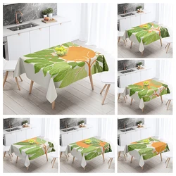 Home tablecloths dining decoration and rectangular table accessories waterproof cloth Anti-stain nordic boho morandi abstract