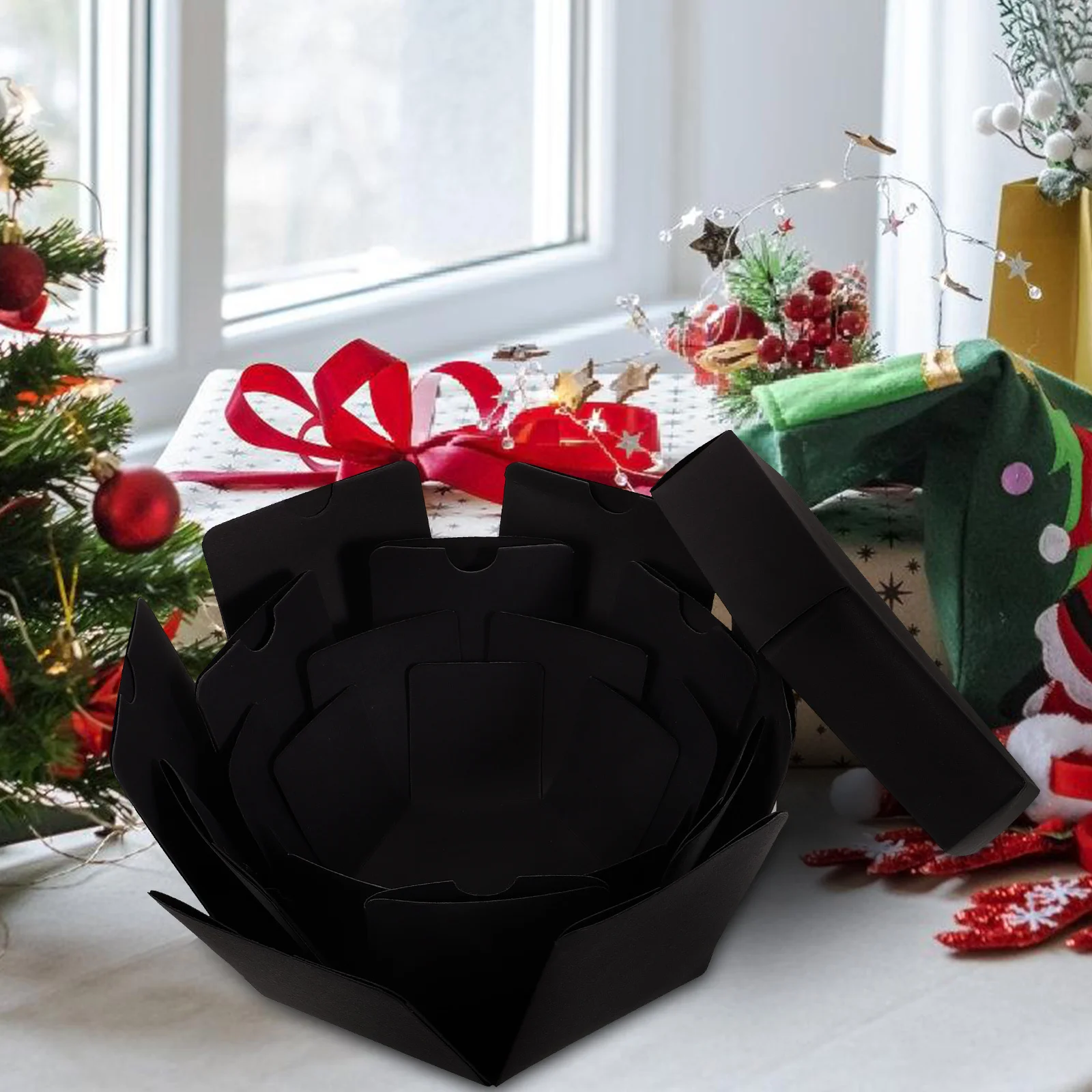 

1Pcs Hexagon Photo Album DIY Handmade Gift Box High Capacity Memory Storage Creative Keepsake Organizer for Valentine