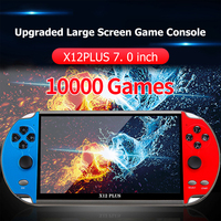 X12 Plus Handheld Game Console 10000 Games 7.1inch HD Screen Classic Video Game Player Support TV Output 2500mAh for Kids Adults