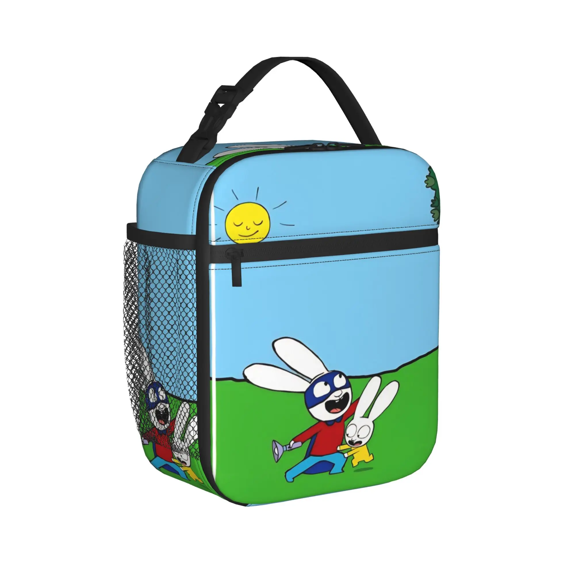 Simon Super Rabbit Thermal Insulated Lunch Bag for Work  Portable Food Container Bags Men Women Cooler Thermal Lunch Boxes