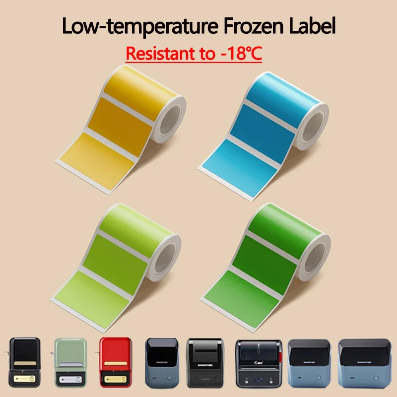 NIIMBOT B1/B21/B31/B4/B203/B3S Refrigerator Freezer Fresh-keeping Box Label Paper Low-temperature Resistant Food Storage Sticker