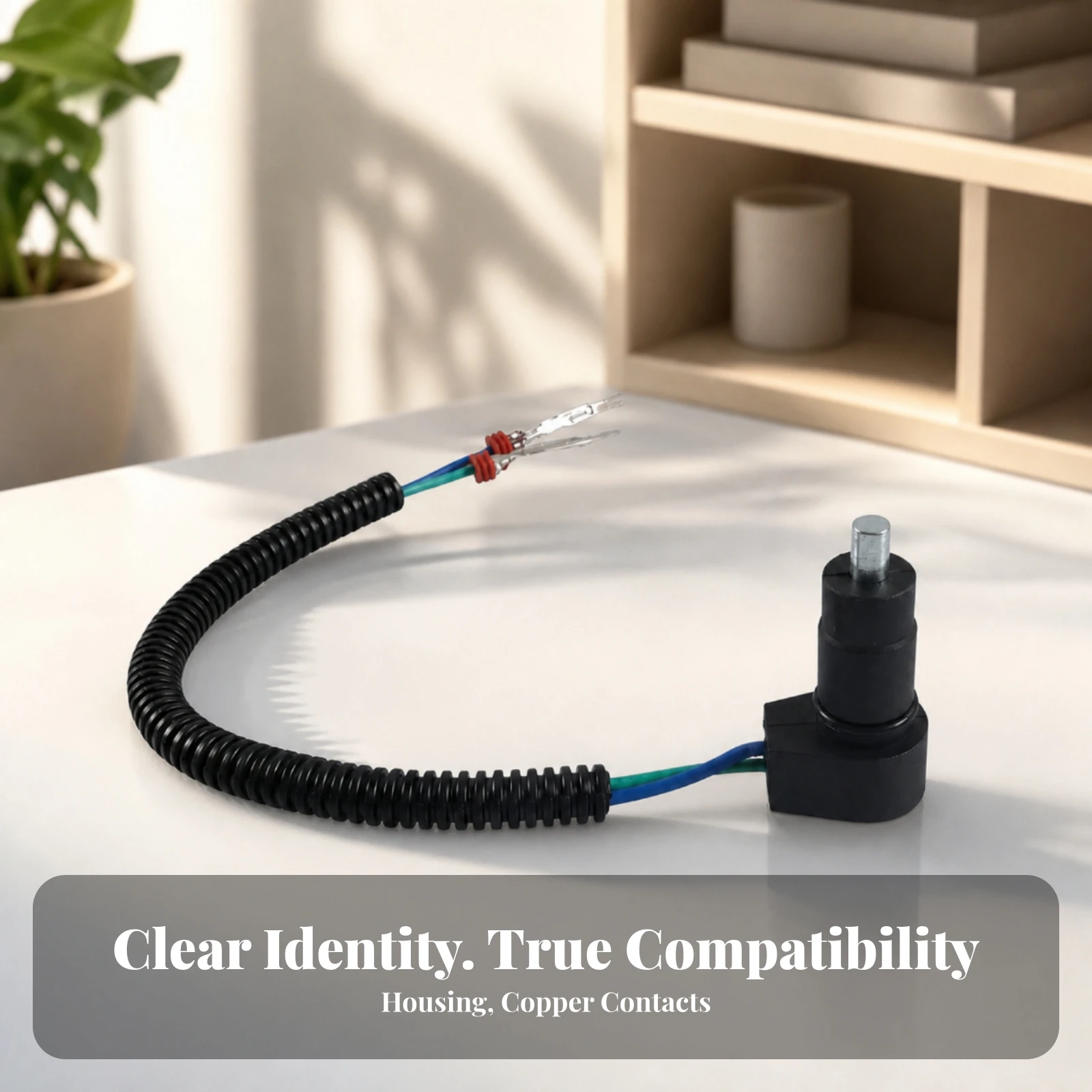 Automotive Transfer Case Sensor Long Service Life Transfer Case Sensor with Corrugated Cable Stable Durable for DIY Car Owners - view 3