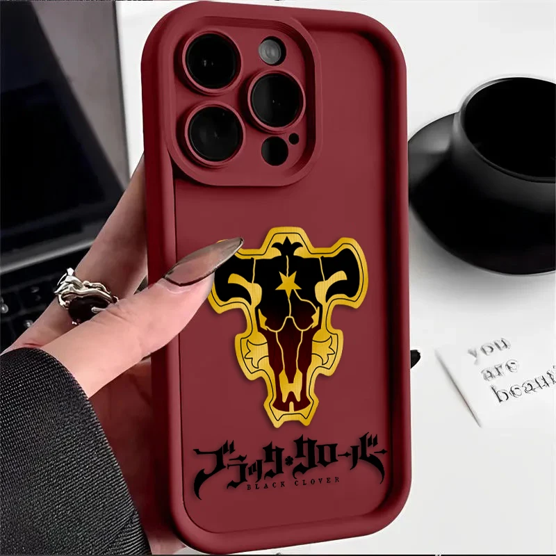 Anime Black Clover For iPhone 15 14 13 12 11 Pro Max XS Max X XR 7 8 Plus 6S Eye Ladder Phone Case