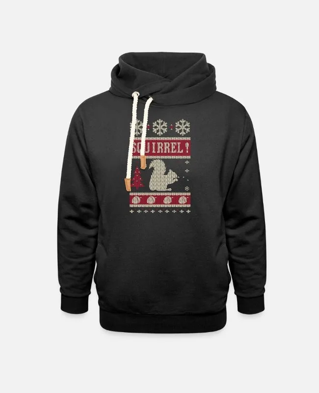 

Осень и зима «Festive Squirrel Ugly Sweater Vibe» Holiday — милая хлопковая толстовка с капюшоном, стильная сезонная толстовка