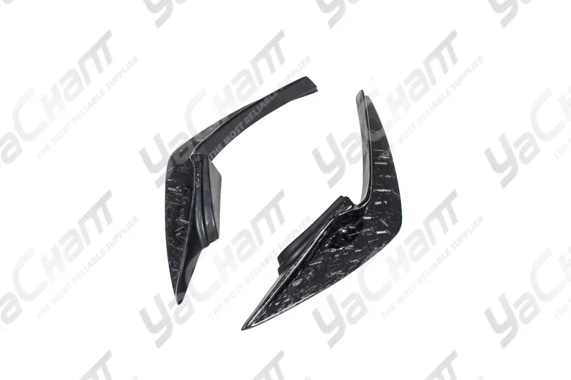 Car-Styling Forged Weave Carbon Fiber Canards Fit For 2017-2020 R35 EBA YC DESIGN Style Canards (Only Fits OEM Front Bumper)