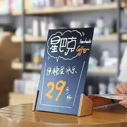 1PCS Handwritten Magnetic Black Board A4 with a Free Pen Sign Holder for Bar Restaurant Display