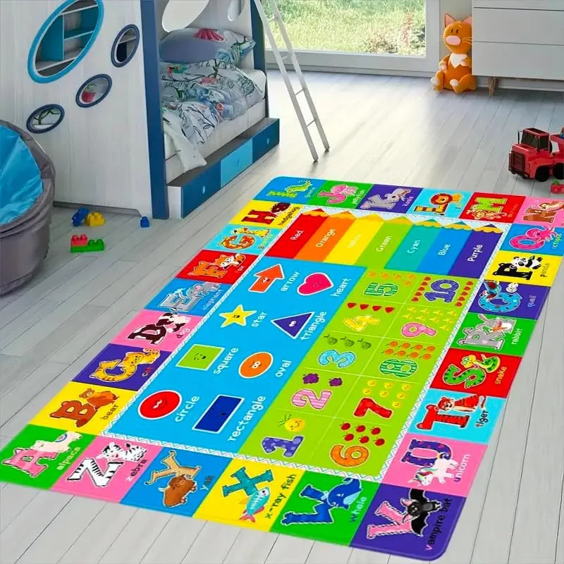 Baby Play Mat Educational Toy for Children Crawling Carpet Game Activity Gym Playground  Printed Kids Rug Foam Floor Floor Mats