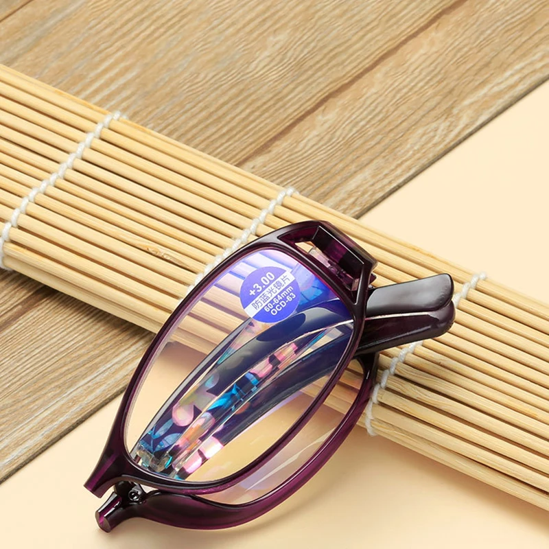 Tragbare Falten Lesebrille Männer Frauen Multifokale Bifokale Gläser Alte Auge In Der Nähe Von Weit Progressive Presbyopie Brillen Keine Fall – Detail 3