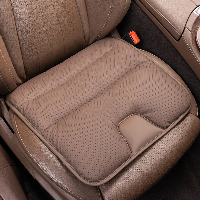 Non-slip Car Leather Cushion Soft Good Breathability Ventilated Four-season Cushion Universal Cotton Auto Seat Cushion Drive