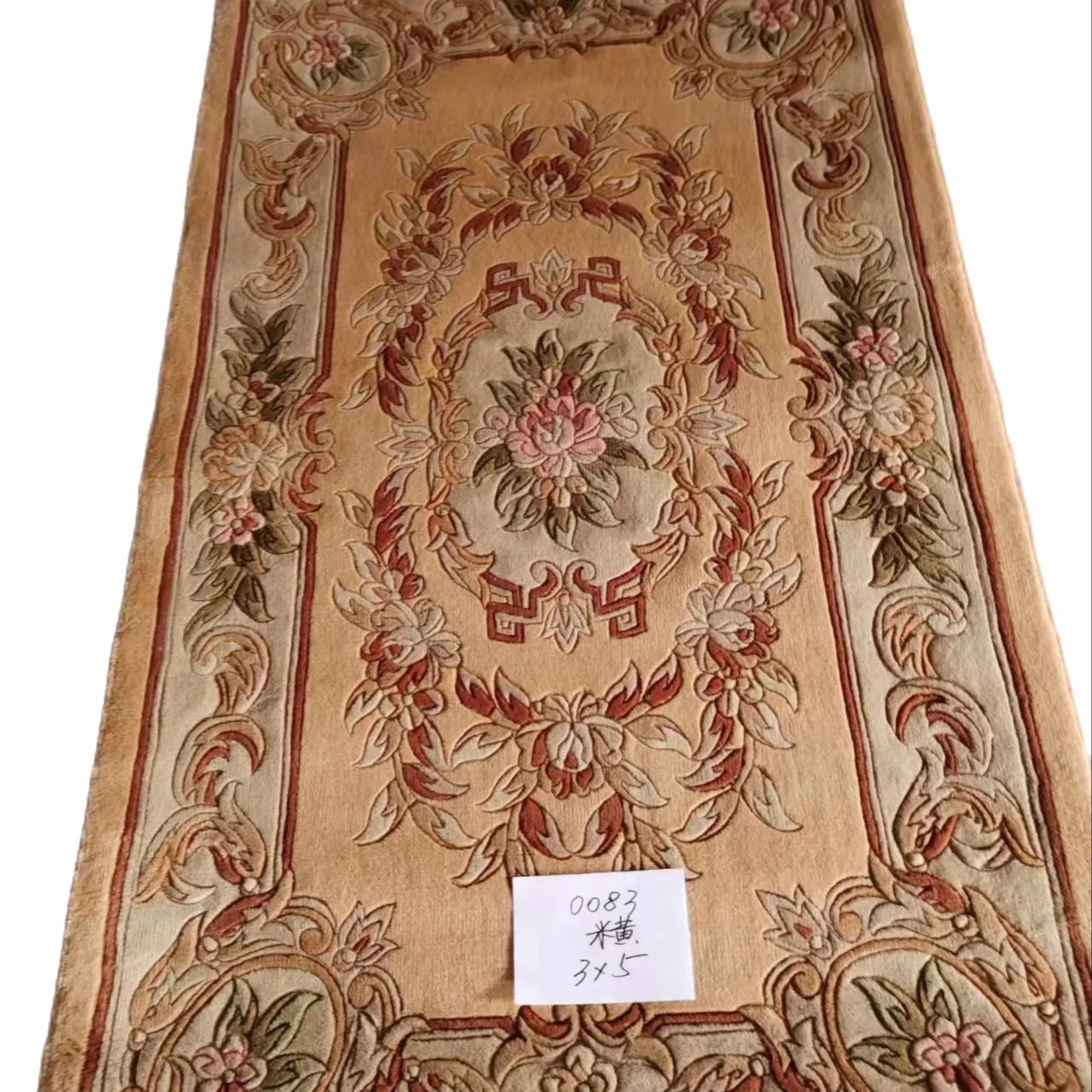 

Free shipping 3'x5' 90Lines Hand Knotted Woolen Rugs Thick Plush Carpet 0.91X1.52M