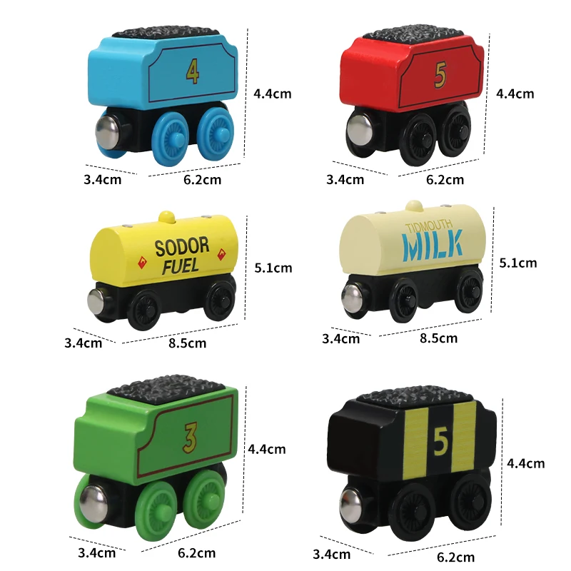 Thomas and Friends Wooden Pocket Toy Train Model Toy Molley Gold Diesel Lady Toby Rail Train Toys For Boy Children Birthday Gift