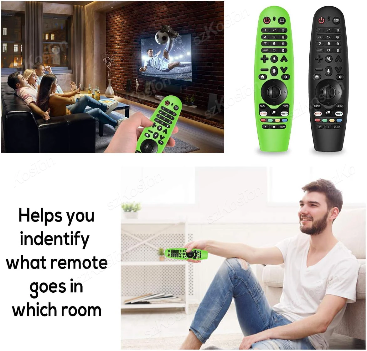 Remote Controller Silicone Protective Case Protect Cover Suitable for LG Magic TV AN-MR19BA/MR18BA/MR20GA/AKB75855501/AN-MR600