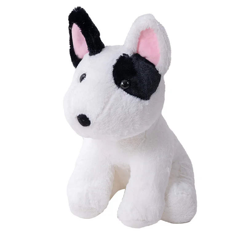 Cute Handmade Pet Bull Terrier Doll Kawaii Home Decor Nice Gift 2 Sizes Well-Behaved Sitting Bull Terrier Plush Toys Soft