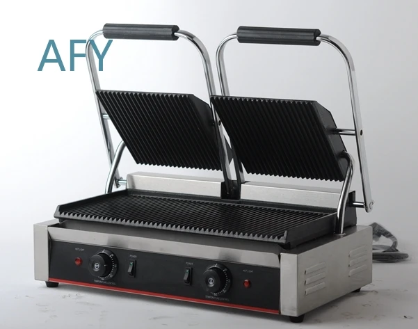 Commercial Electric Panini Press Grill Machine for Sandwich Burger Toastie Maker Food Equipment Kitchen Appliance for