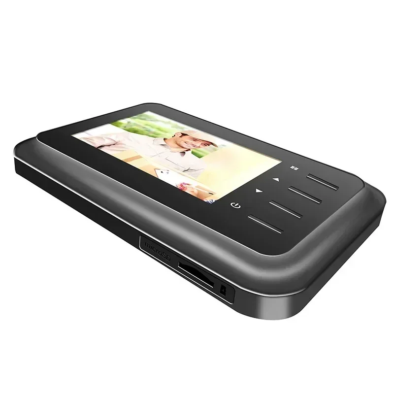 2.4 Inch Electronic Ring HD IR Night Vision Auto Record Smart Peephole Doorbell Camera Home Peephole Viewer