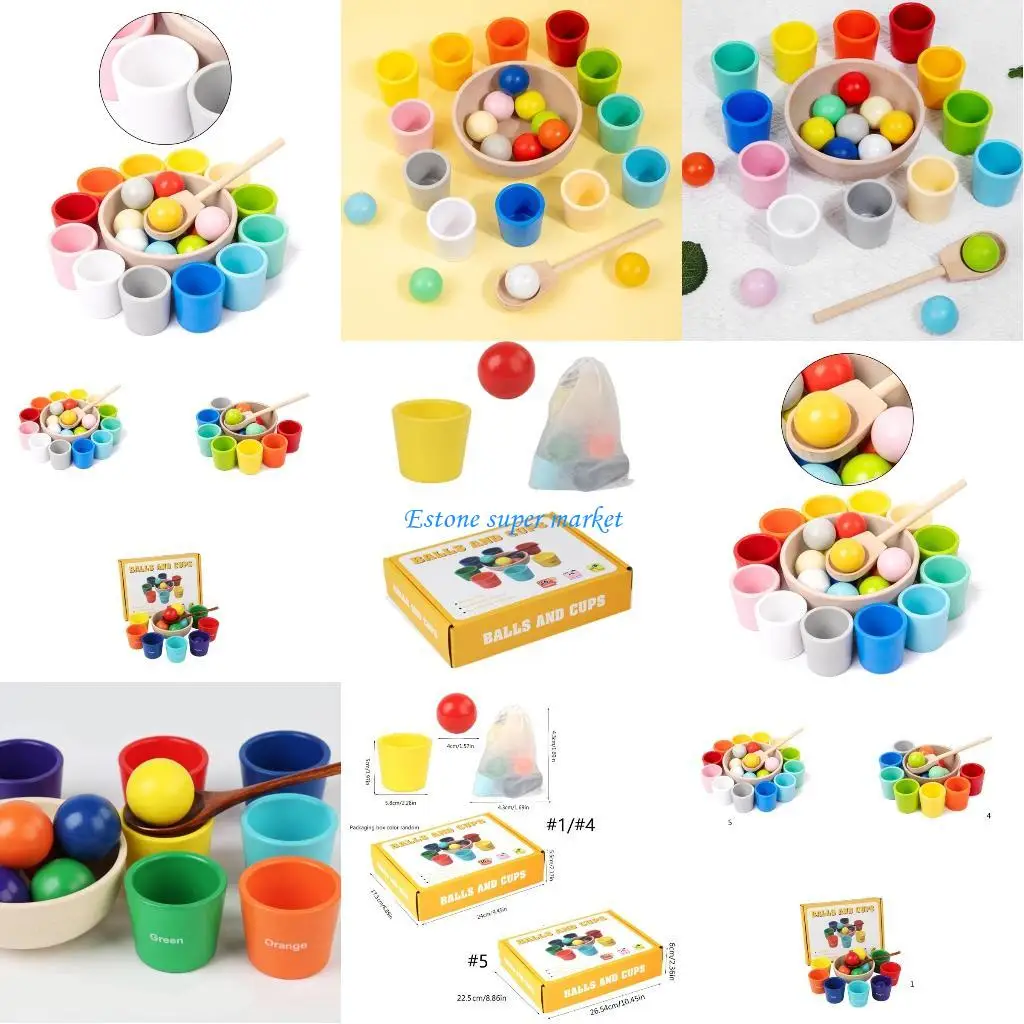 

090B Math Toy Color Sorting Game Board Puzzle Toy Kindergarten Kids Educational Toy