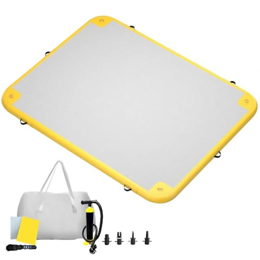 

Надувной плавучий док-платформа 5, 6, 8, 10, 12 футов с воздушным насосом и сумкой для хранения для бассейна, озера, пляжа, океана, синий, серый, легкий, прочный