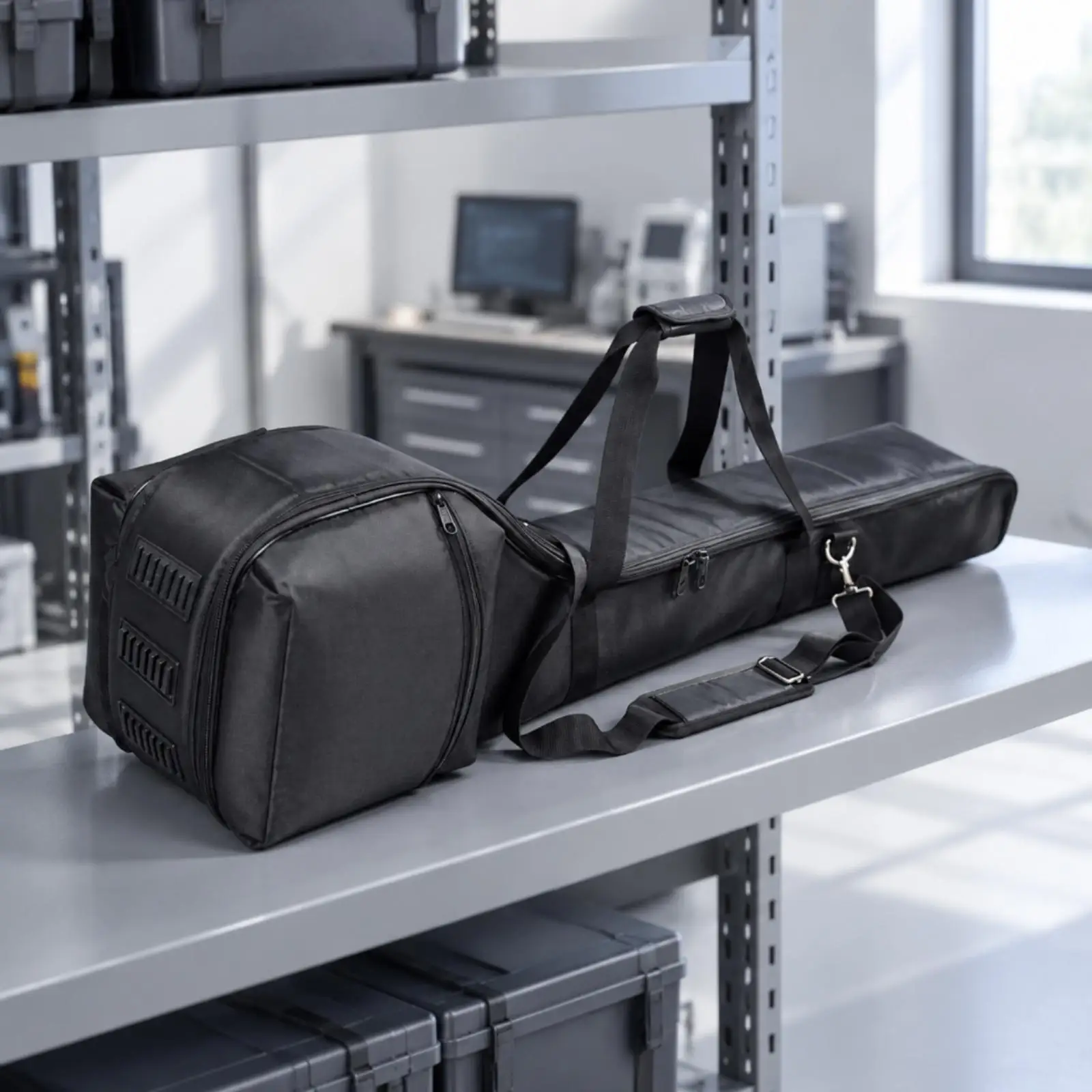 Portable Analyzer Handling Case with Two Carry Modes for Field Site Use