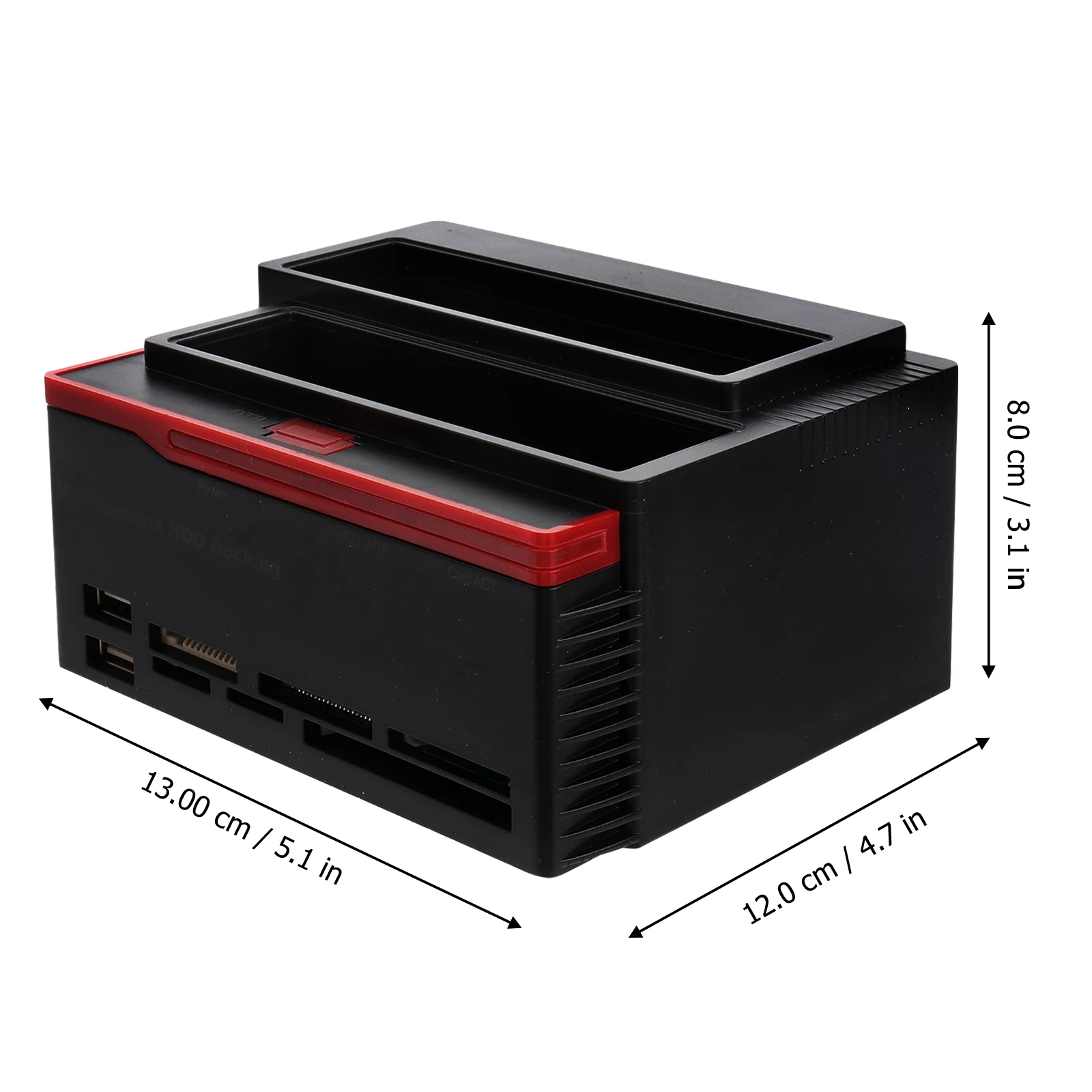 

2 Bay Hard Disk Enclosure Dual 2.5 3.5 Inch Docking Station Portable Notebook Accessories USB2.0 Hub Power Supply
