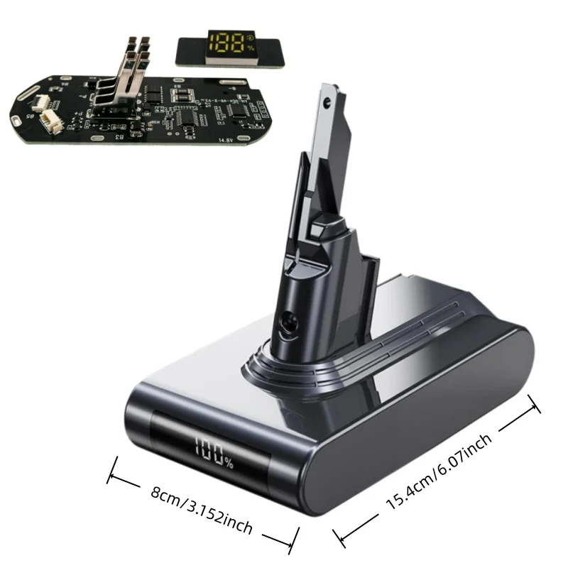 21700 Lithium Battery Case PCB Protection Board Shell Box For Dyson V8 SV10 21.6V Absolute Animal Vacuum Cleaner Replacement