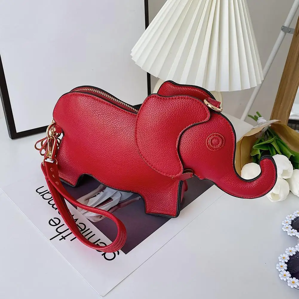 

Женская модная сумка-мессенджер с изображением слона, однотонная, повседневная, мини-сумочка, сумка на запястье