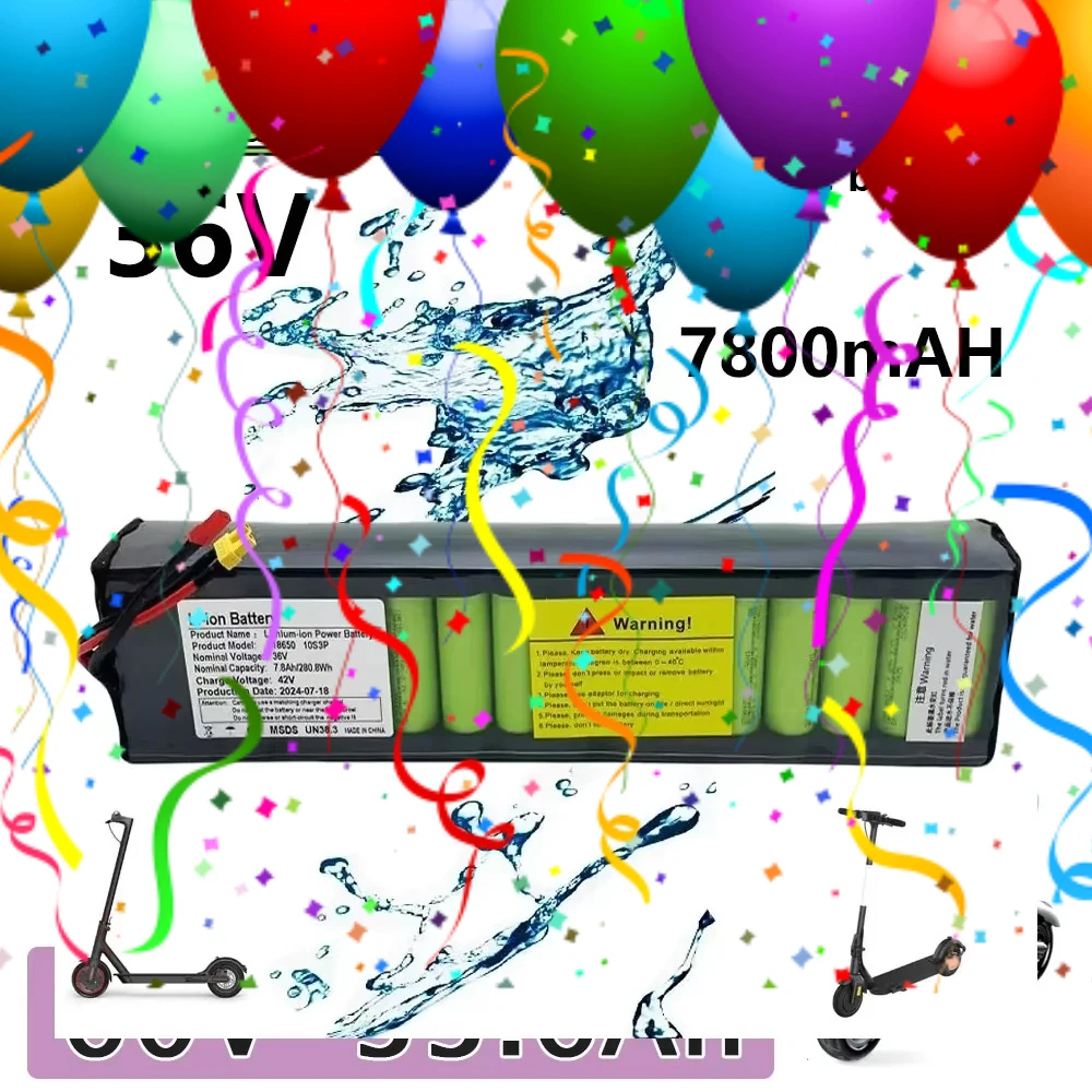 

7800mAh 36V 10S3P Battery Pack for Xiaomi M365 Electric Scooter 18650 NE1003-H Cell