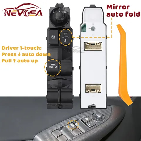 Front Left Driver For Mazda CX-3 CX3 2018-2025 Electric Power Window Control Switch Lifter Control Mirror Auto Fold DG8T66350