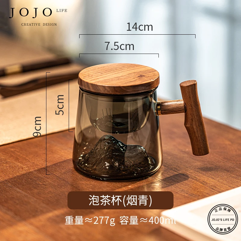 Teacup drinking teacup tea separation glass office tea cup