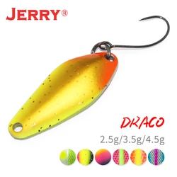 Jerry Draco Micro Spoon Trout Lures UL UV Colors Ultralight Fishing Tackle Freshwater Artificial Bait