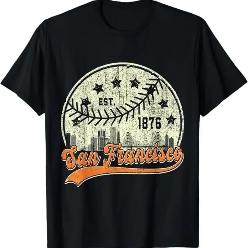 Vintage San Francisco Cityscape Baseball Lover Kid T Shirt