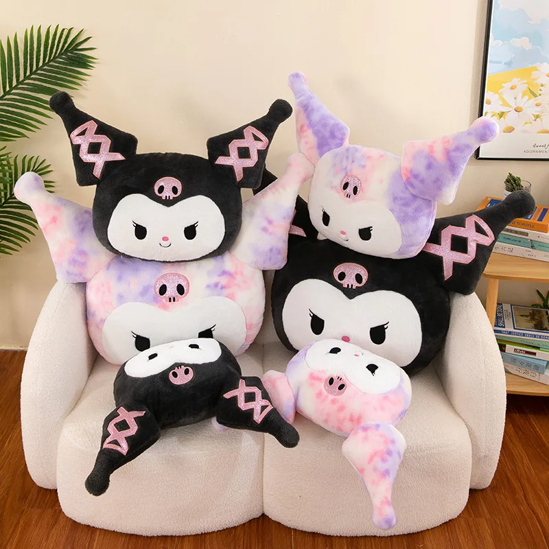 Sanrio 70 cm Kuromi Knuffel Zacht Knuffelkussen Knuffels voor Kinderen Verjaardag Kerstcadeau Schattig Kantoorkussen Pop Sofa Decor