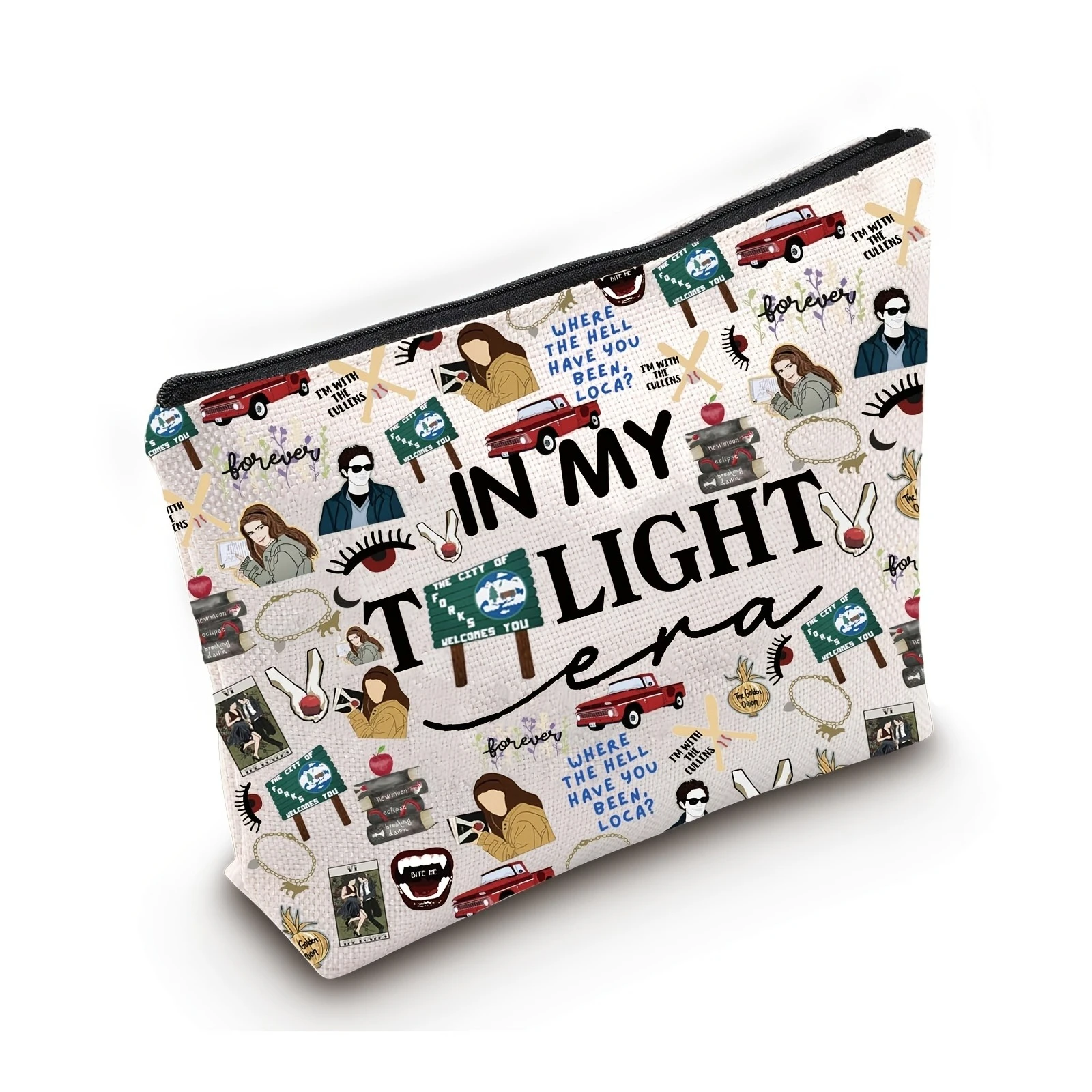 1pc Unisex Twilight Saga Cosmetic Bag - 