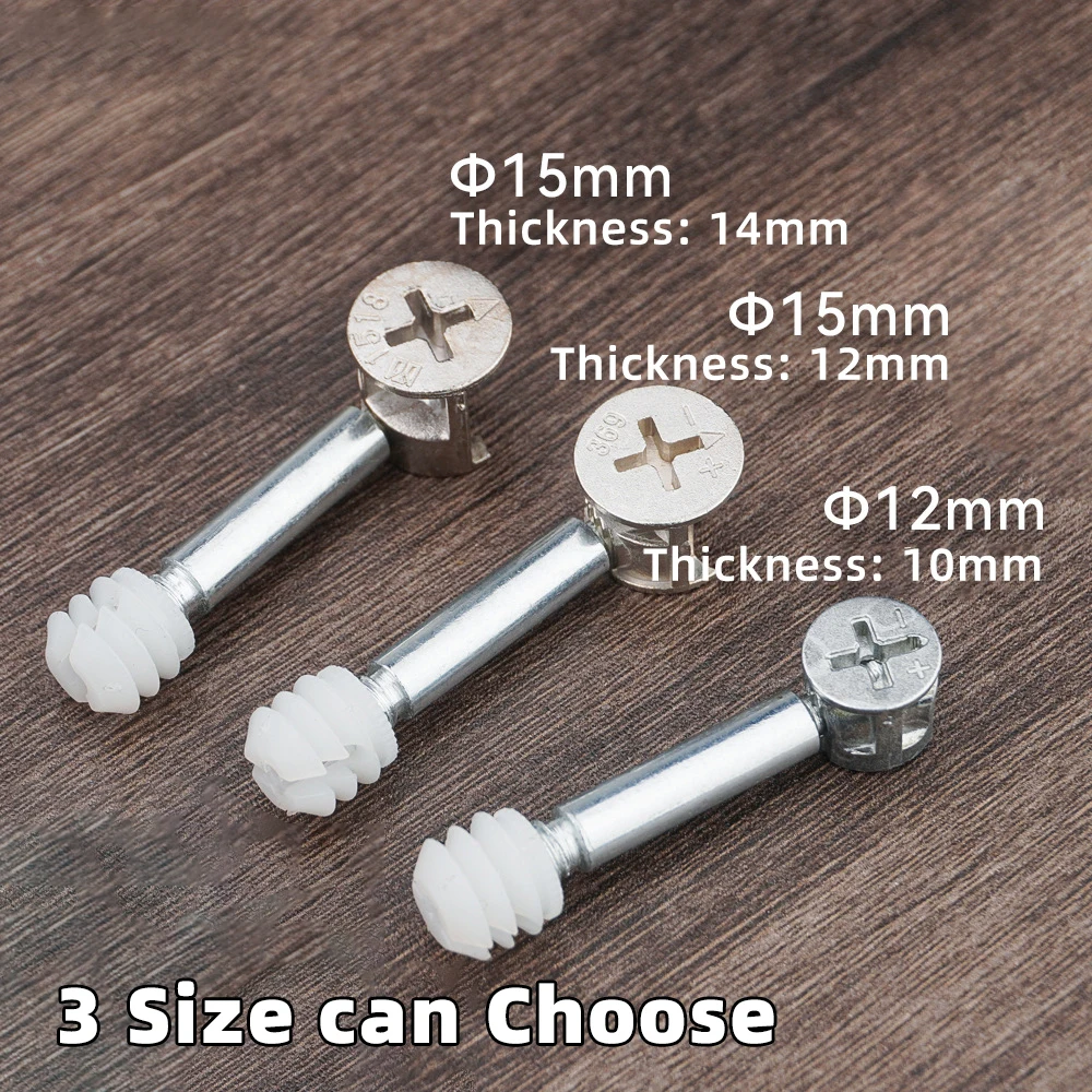 Furniture Fitting Fastener Set Kit Wood Assembly Screws Furniture Connecting Kit Wood Fixing Screws Set Hardware Accessories