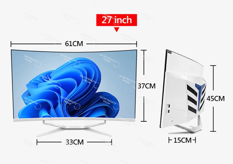 computer gamer I9 whole curved monitor computer 8gb 16gb 32GB memory 1TB solid state drive AIO computer all-in-one