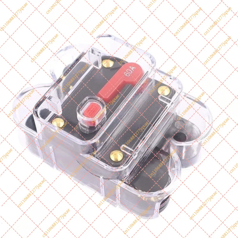 Waterproof Manual Reset Circuit Breaker Fuse Holder 30A-300A 12V-24VDC with Cover for Vehicle Yacht Audio System