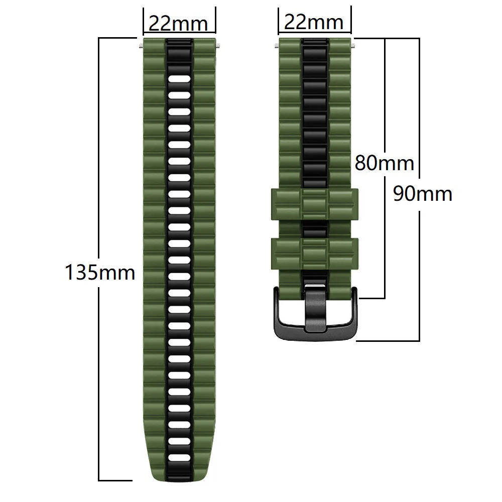 Replacement 22mm Straps For Huawei GT3 SE / Watch 4 Pro Silicone Band For Huawei Watch GT 2 3 4 GT3 Pro 46mm Bracelet Wristbands