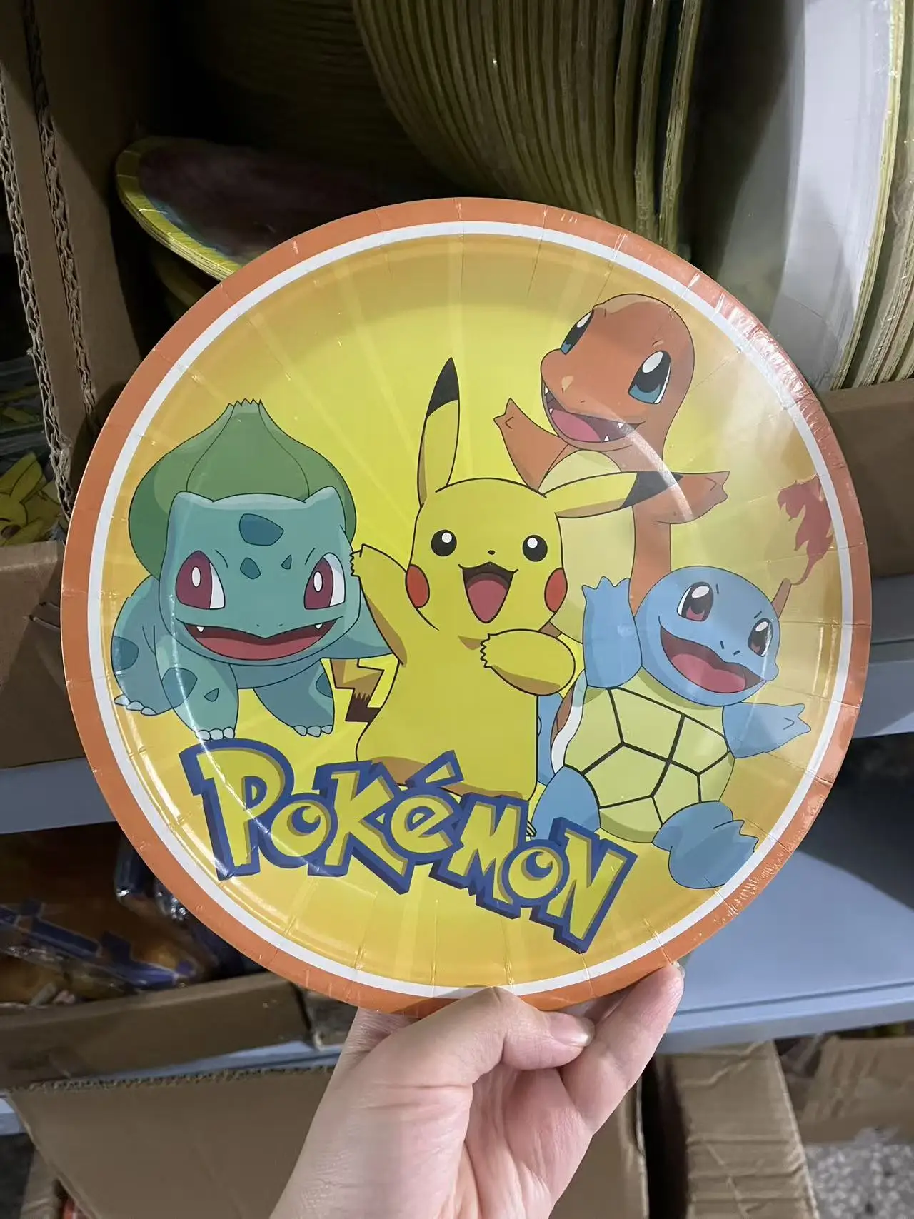 Zestaw dekoracji na przyjęcie urodzinowe z motywem Pokemon, jednorazowa zastawa stołowa, obrus Pokemon, kubek, talerz, baby shower, upominki na przyjęcie Pikachu