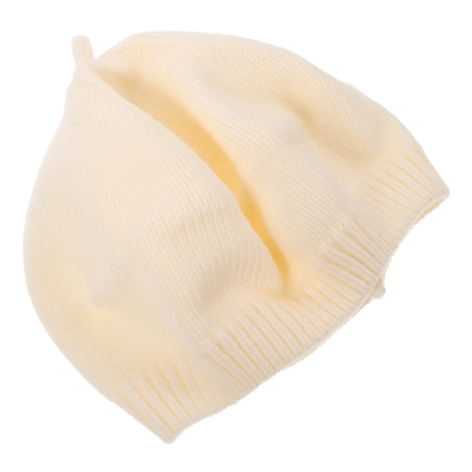 

Children Beret Hat 44 49cm Head Unisex Baby Knitted Cap Vintage Decorative Kids Retro Autumn Spring Warm Woolen
