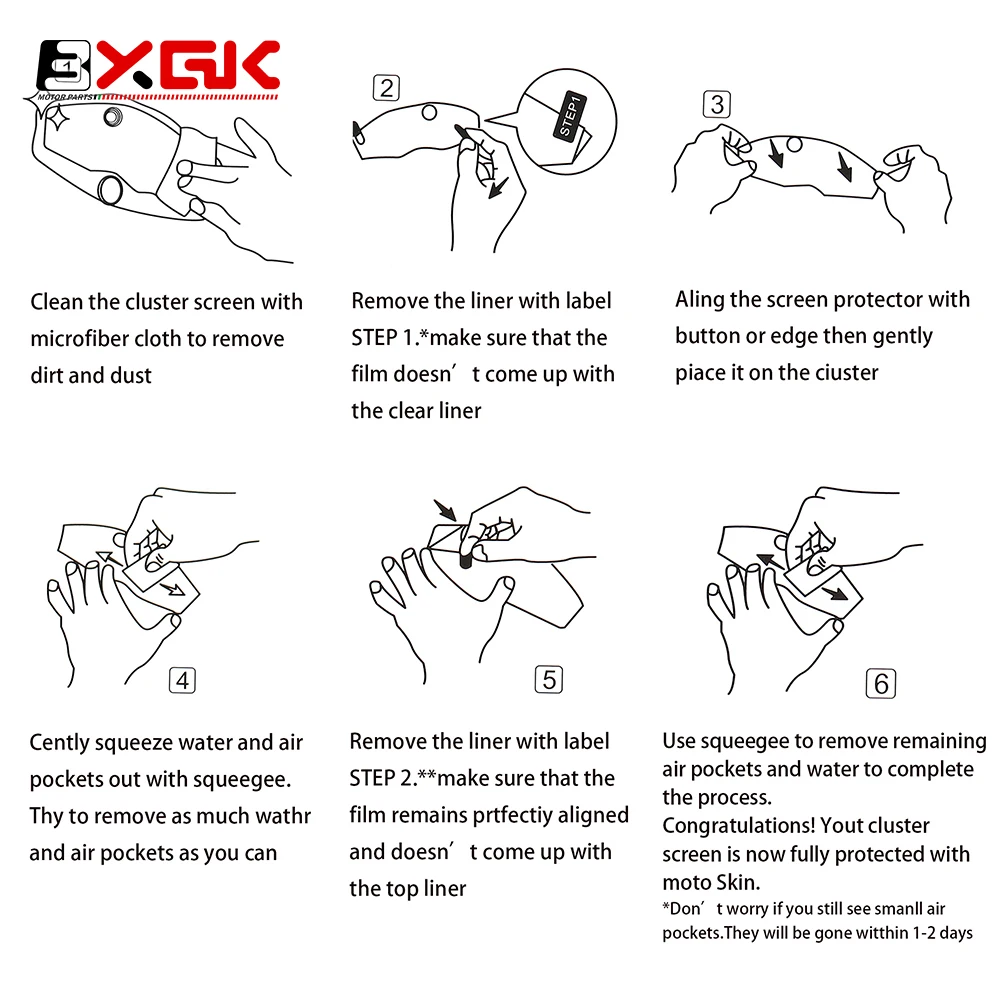 ل BMW R1200GS R1200/R 1200 GS 2013-2017 دراجة نارية الملحقات العنقودية خدش فيلم حماية واقي للشاشة بولي TPU R1200GS