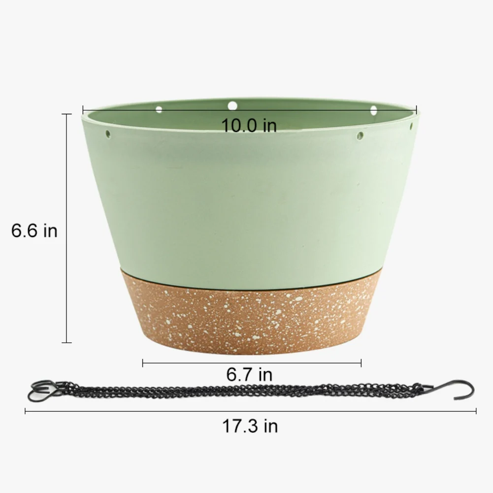 Self Absorbing Water Hanging Basket Hanging Flowerpot Thicken Plastic Planter Outdoor Plant Planting Pot Automatic Drainage Pot