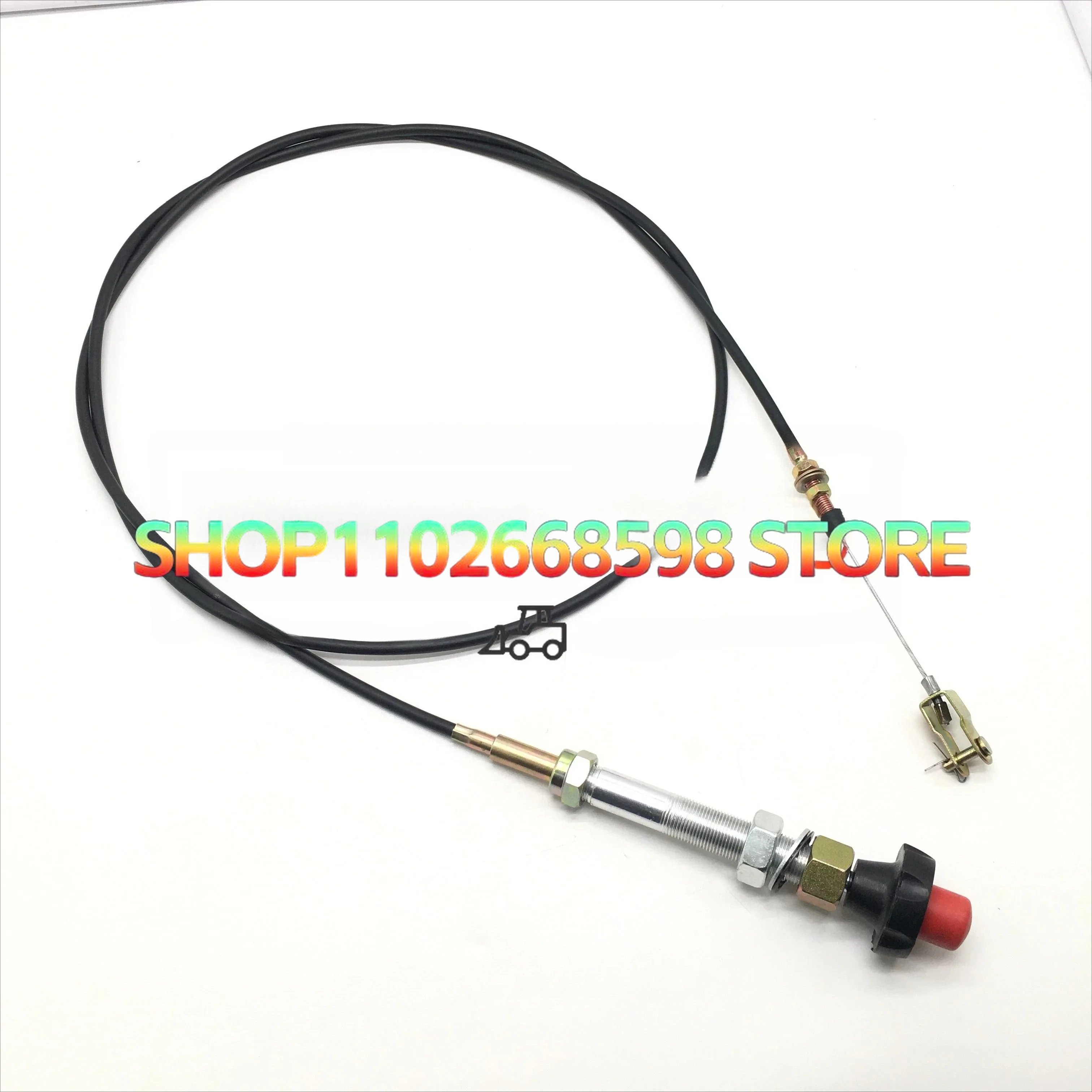 Accelerator cable 2.5M boat Tractor forklift Excavator Throttle cables Throttle Pull Rope parts sunward 50/60/70/80/90/150/210