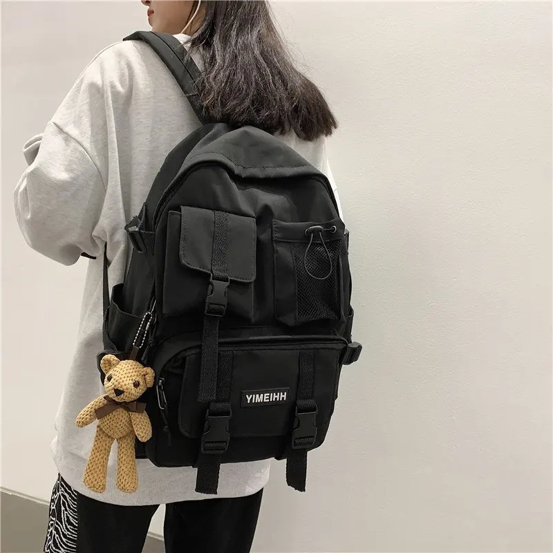 

Multifunctional Teenager Laptop Backpack Women Cool Canvas School Bag High Quality Student Backpacks Boy Girl Fashion Schoolbag